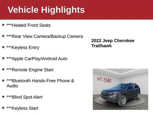 Used 2022 Jeep Cherokee Trailhawk image 3