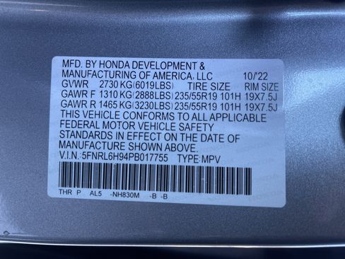Certified 2023 Honda Odyssey Elite image 36