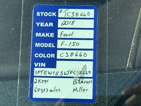 Used 2018 Ford F150 Lariat w/ Equipment Group 502A Luxury image 15