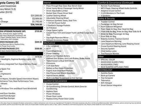 Certified 2025 Toyota Camry SE w/ Multimedia Upgrade Package image 13