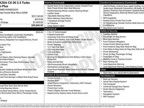 New 2025 MAZDA CX-30 2.5 Turbo w/ Premium Plus Pkg image 9