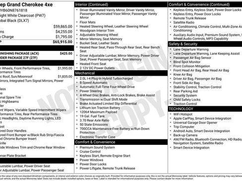 Used 2022 Jeep Grand Cherokee Limited 4xe w/ MOPAR Finishing Package AWD/4WD image 17