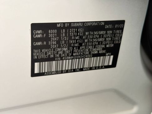 Certified 2022 Subaru Ascent Onyx Edition image 36