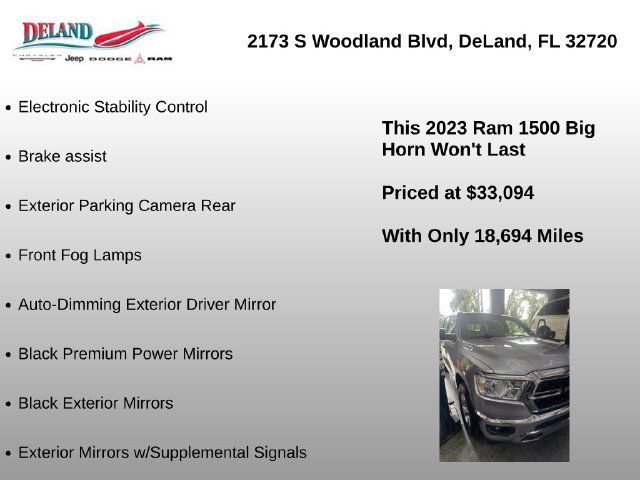 Used 2023 RAM 1500 Big Horn RWD image 7
