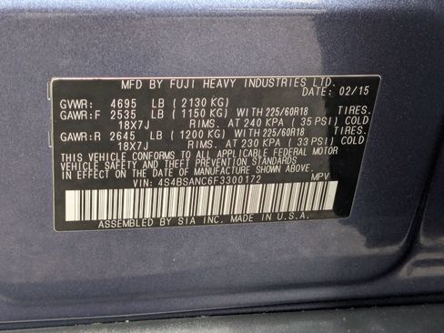 Used 2015 Subaru Outback 2.5i Limited image 30