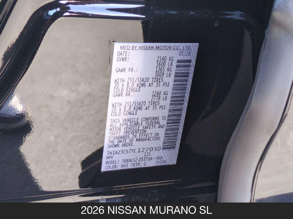 New 2026 Nissan Murano SL AWD/4WD image 26