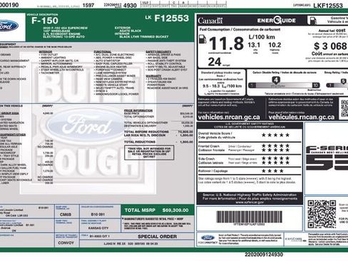 Used 2020 Ford F150 Lariat w/ Equipment Group 502A Luxury image 7