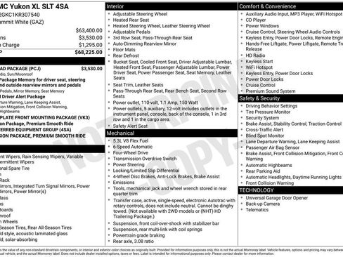 Used 2019 GMC Yukon XL SLT w/ Open Road Package image 38