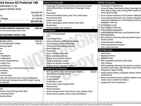 Used 2022 Buick Encore GX Preferred w/ Cold Weather Comfort Package FWD image 2