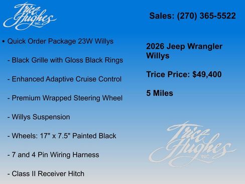 New 2026 Jeep Wrangler Unlimited Sport AWD/4WD image 26