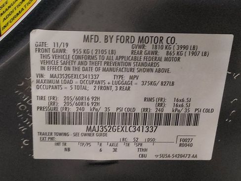 Used 2020 Ford EcoSport SE w/ SE Convenience Package image 33