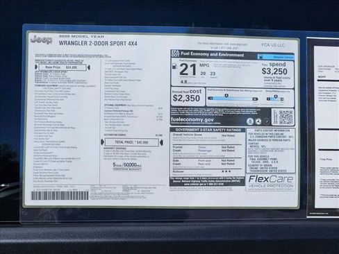 New 2026 Jeep Wrangler Sport image 17