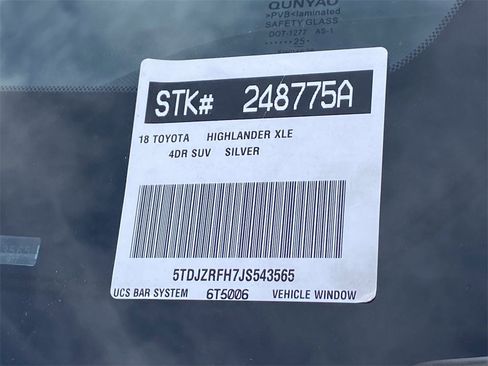 Certified 2018 Toyota Highlander XLE image 36