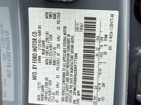 New 2025 Ford Bronco Sport Big Bend w/ Convenience Package image 65