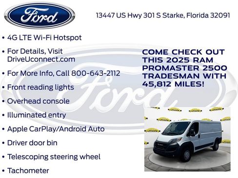 Used 2025 RAM ProMaster 2500 w/ Convenience Group FWD image 32