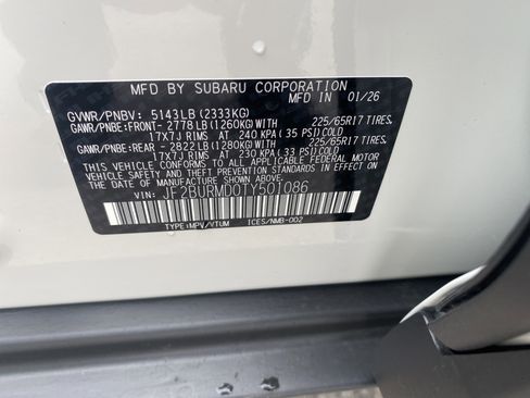 New 2026 Subaru Outback Wilderness AWD/4WD image 24