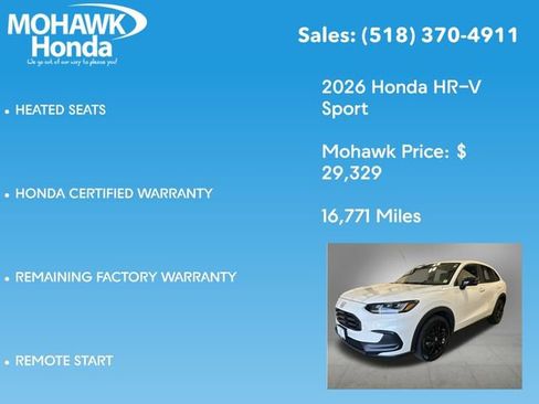 Certified 2026 Honda HR-V Sport image 16