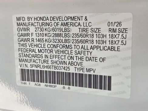 Certified 2026 Honda Odyssey EX-L image 35