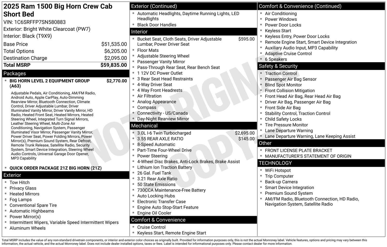 Used 2025 RAM 1500 Big Horn AWD/4WD image 33