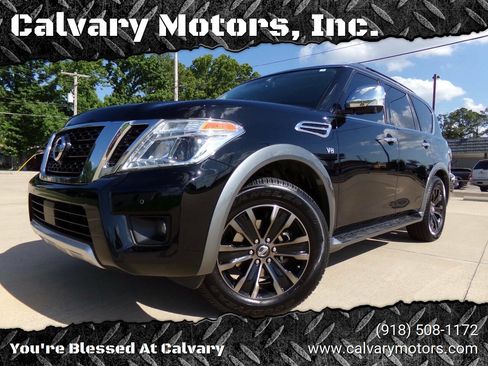 Used 2018 Nissan Armada Platinum w/ Captain Seat Package RWD image 1