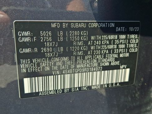 Certified 2024 Subaru Outback Touring XT AWD/4WD image 25