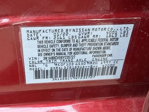 Used 2022 Nissan Sentra SV w/ All-Weather Package FWD image 28