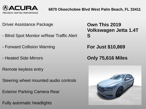 Used 2019 Volkswagen Jetta S w/ Driver Assistance Package FWD image 6