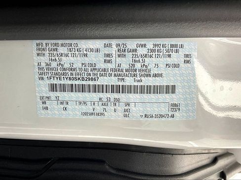 New 2025 Ford Transit 150 Low Roof w/ Load Area Protection Package image 8