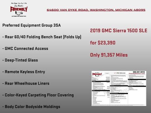 Used 2019 GMC Sierra 1500 SLE w/ SLE Value Package AWD/4WD image 3