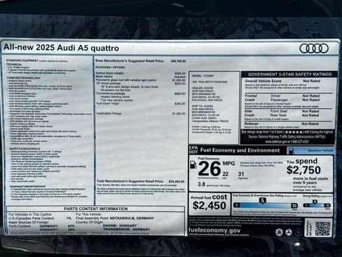 Used 2025 Audi A5 2.0T Premium w/ Convenience Package image 21