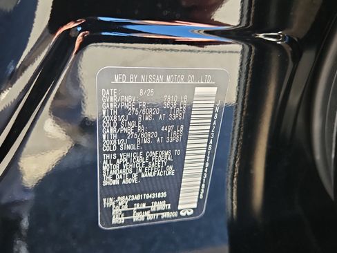 New 2026 INFINITI QX80 Pure image 14