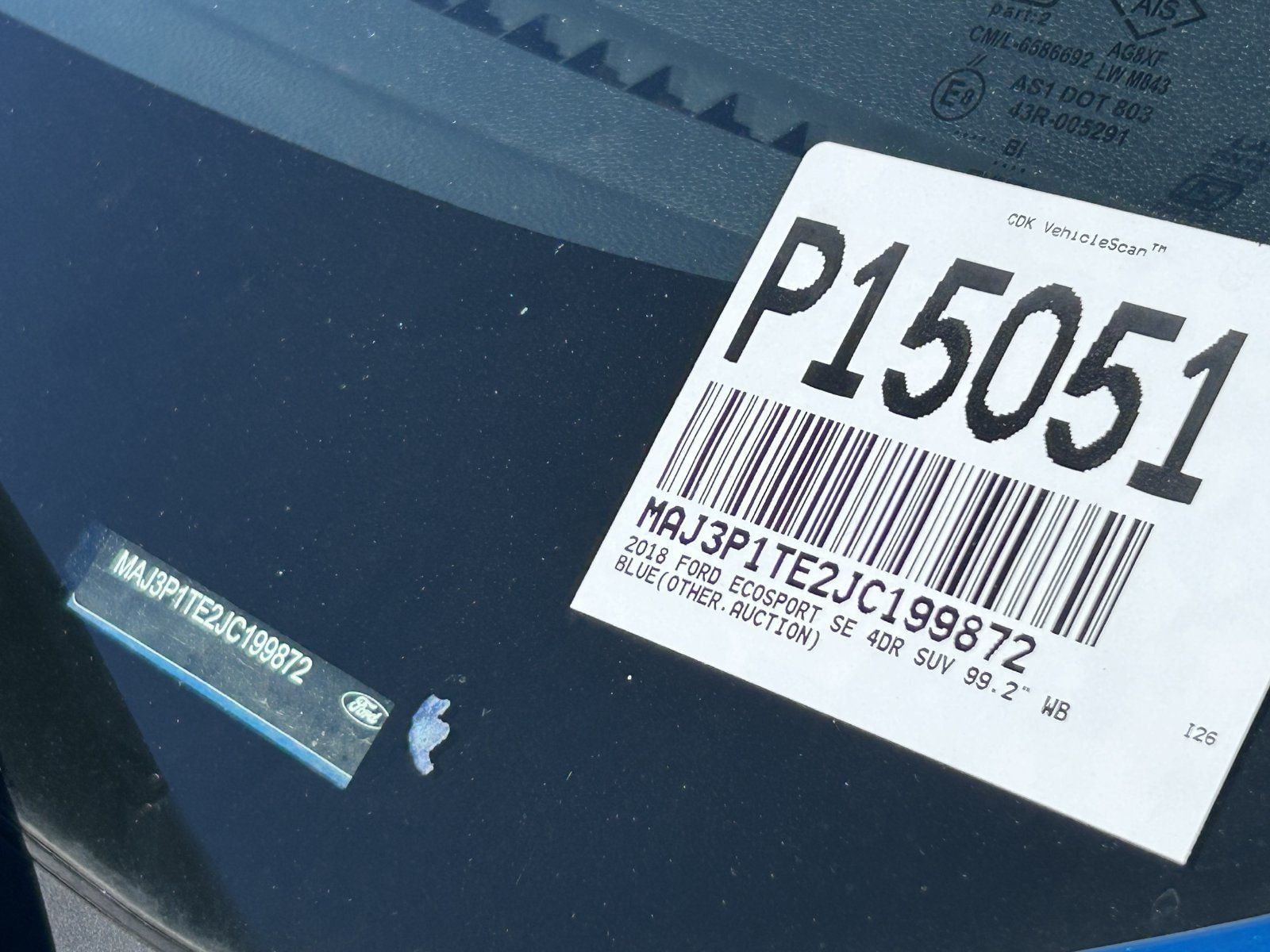 Used 2018 Ford EcoSport SE w/ SE Convenience Package FWD image 7
