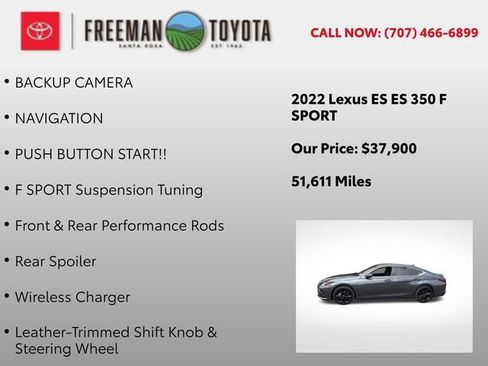 Used 2022 Lexus ES 350 F Sport FWD image 10