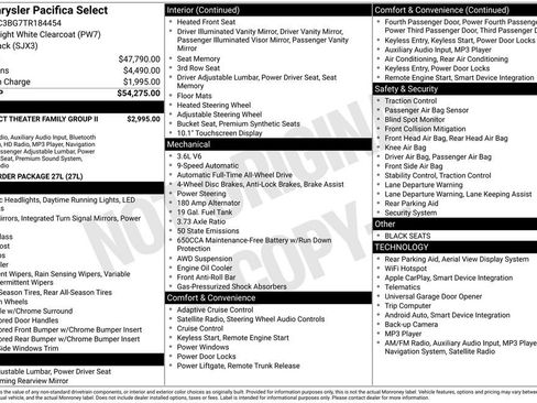 New 2026 Chrysler Pacifica Select image 4