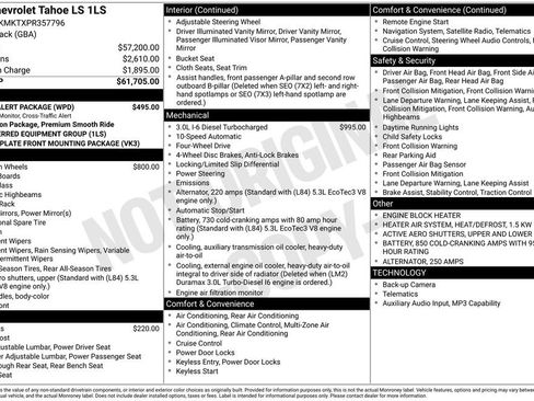 Used 2023 Chevrolet Tahoe LS w/ Driver Alert Package image 11