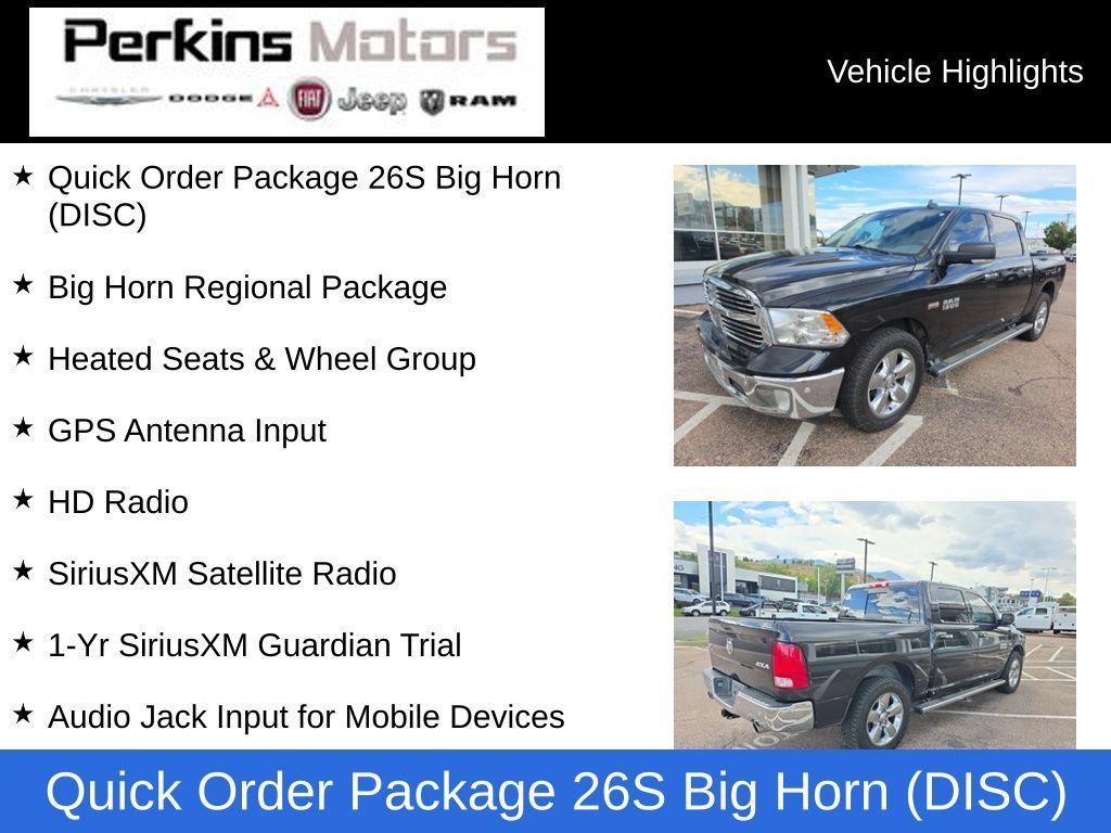 Used 2018 RAM 1500 Big Horn AWD/4WD 360° Tour