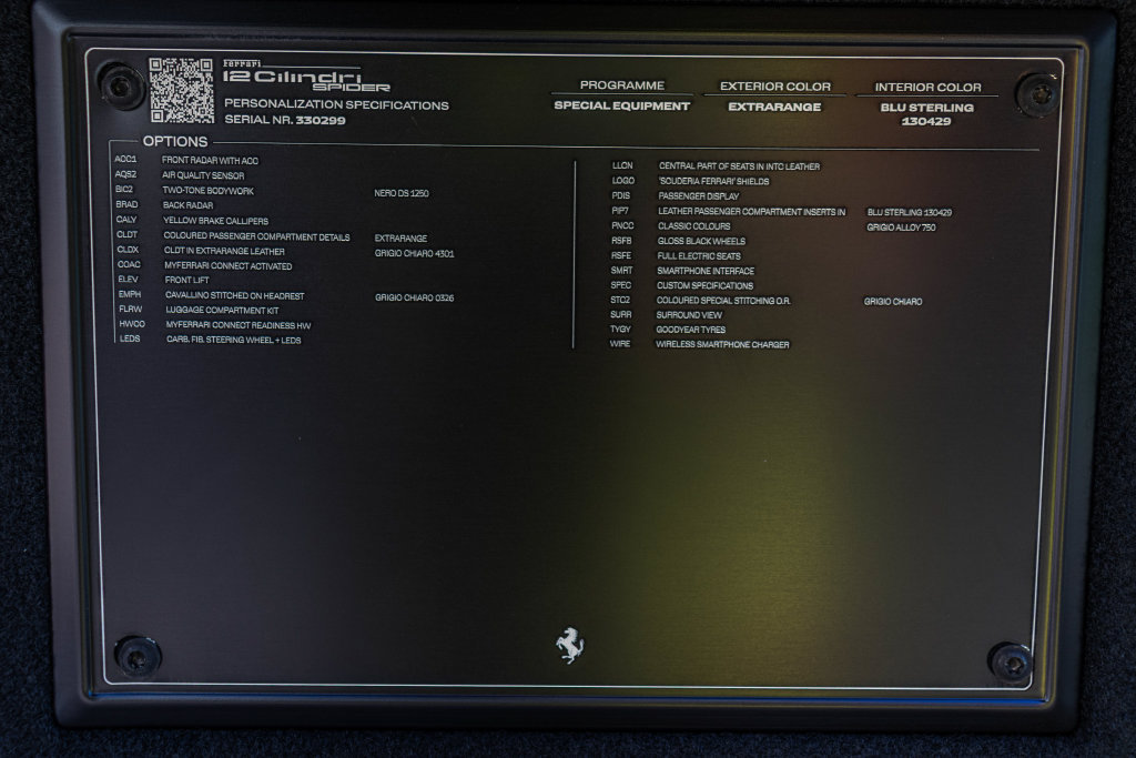 Certified 2026 Ferrari 12Cilindri Spider RWD image 56