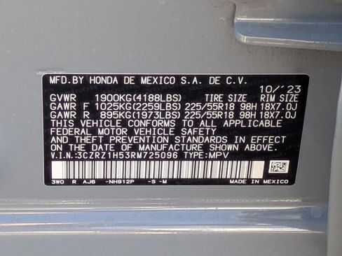 Certified 2024 Honda HR-V Sport image 25