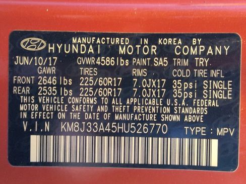 Used 2017 Hyundai Tucson SE w/ SE Popular Package 02 FWD image 33