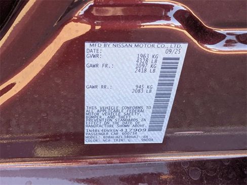 New 2025 Nissan Altima 2.5 SV w/ SV Premium Package image 36