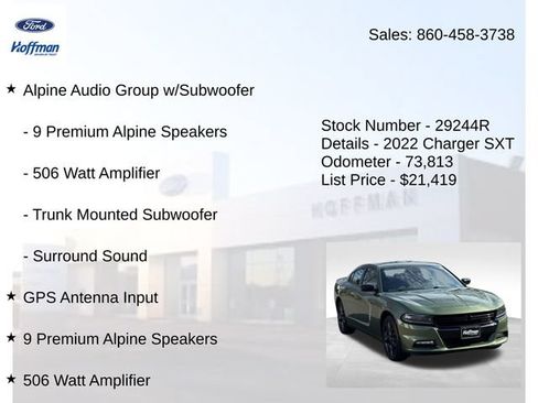 Used 2022 Dodge Charger SXT w/ Blacktop Package AWD/4WD image 10