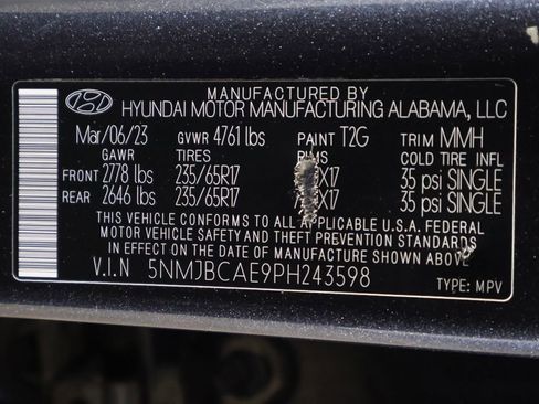 Certified 2023 Hyundai Tucson SEL AWD/4WD image 44