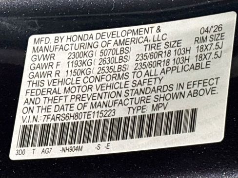 New 2026 Honda CR-V Sport-L image 25