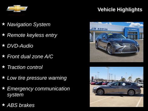 Used 2018 Lexus LS 500 500 Base w/ Interior Upgrade Package image 8