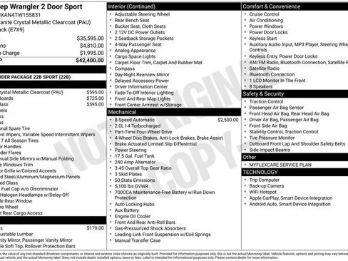 New 2026 Jeep Wrangler Sport image 7