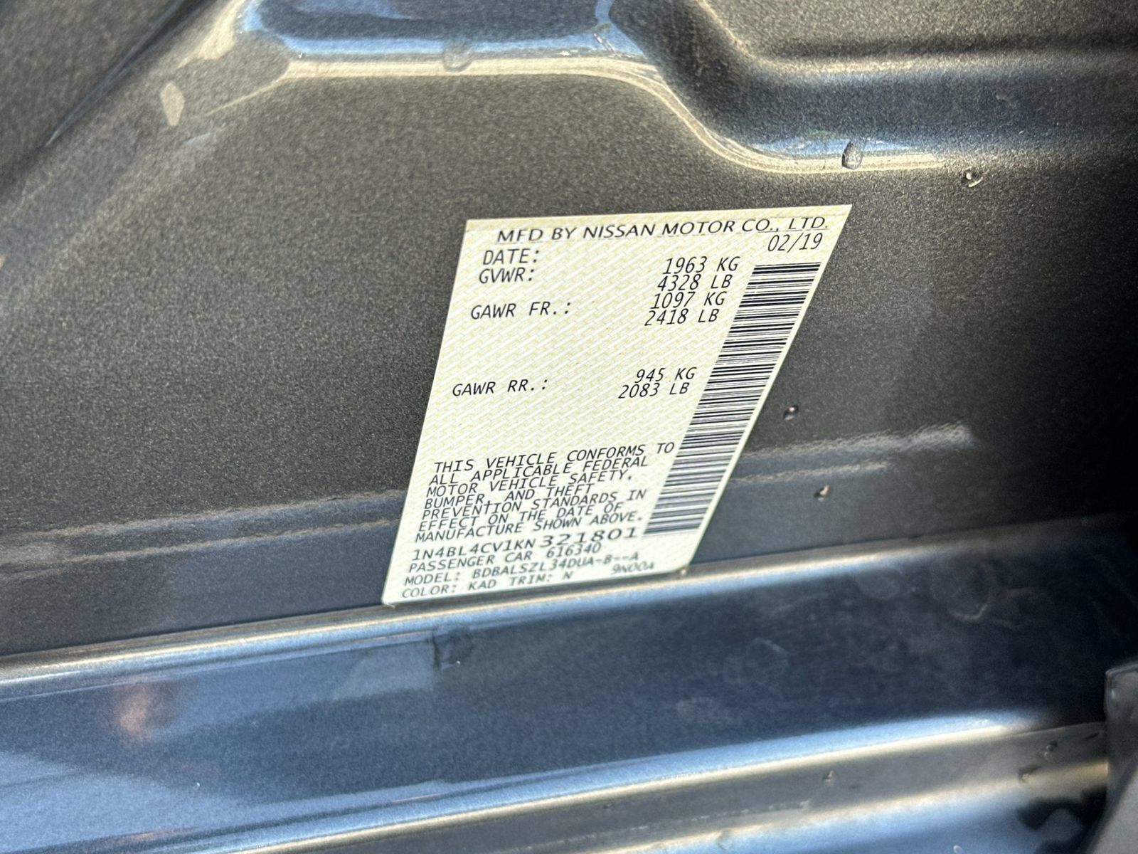Used 2019 Nissan Altima 2.5 SR FWD image 28