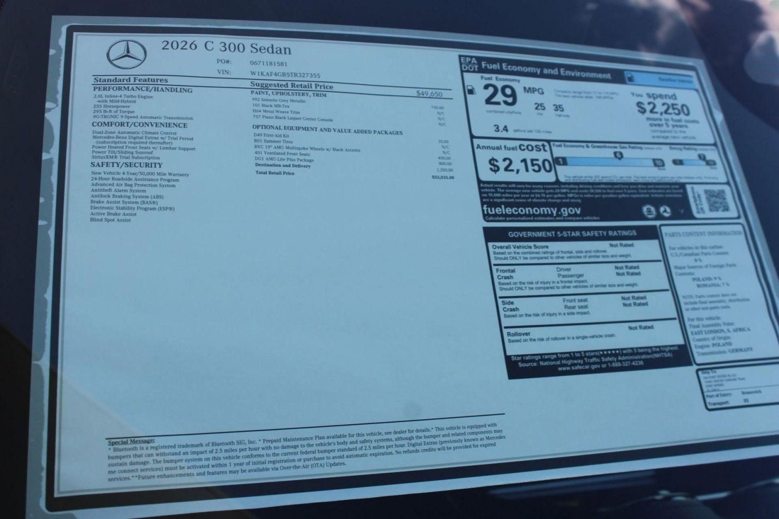 Used 2026 Mercedes-Benz C 300 Sedan image 32