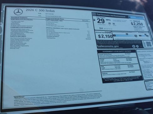 New 2026 Mercedes-Benz C 300 Sedan image 32