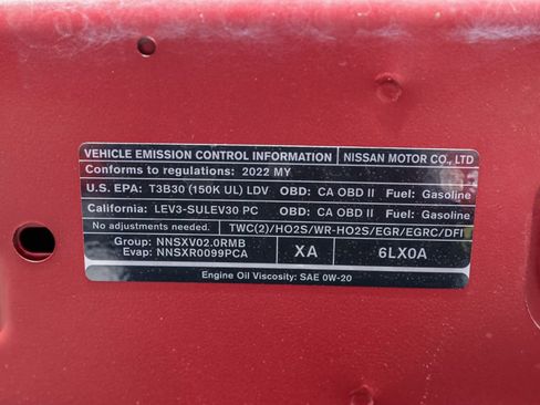 Used 2022 Nissan Sentra SV w/ Trunk Package image 34