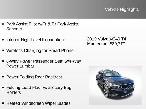 Used 2019 Volvo XC40 T4 Momentum image 24